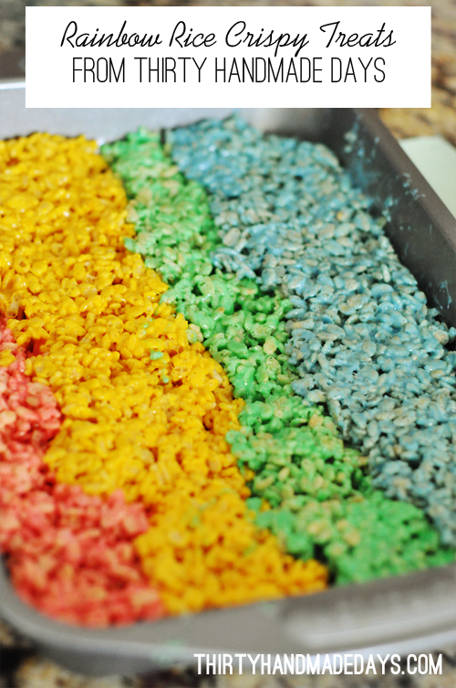 Rainbow Rice Krispie Treats Recipe