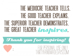 Teacher Appreciation