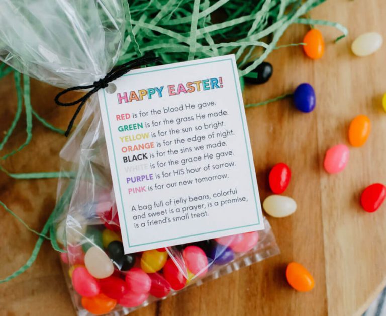 Easter Quotes Jelly Bean Poem | Printable from 30daysblog